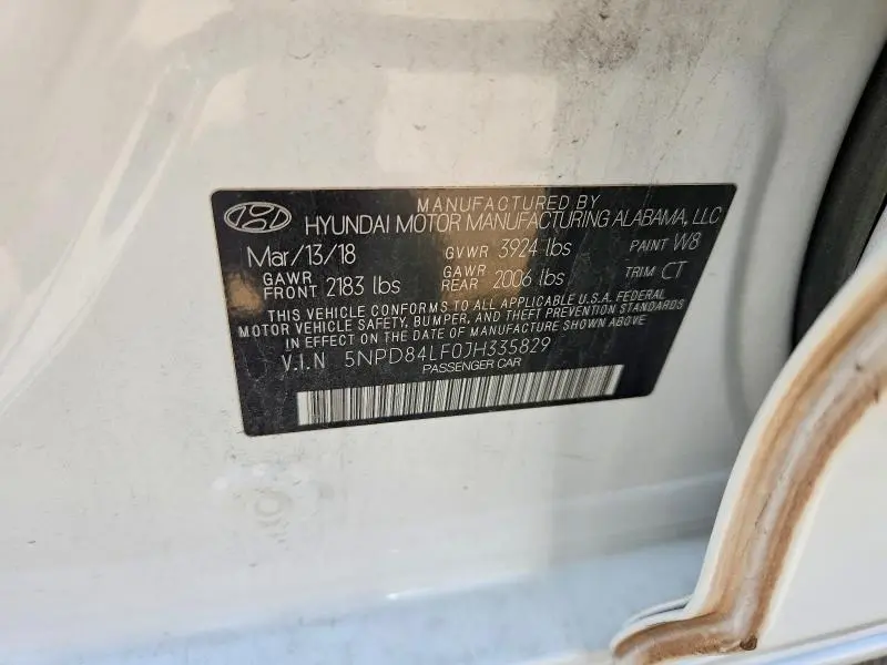 2018 HYUNDAI ELANTRA VALUE EDITION  