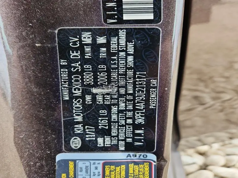 2018 KIA FORTE LX  