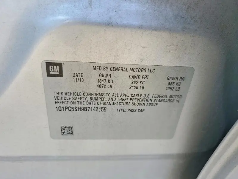 2011 CHEVROLET CRUZE LS  