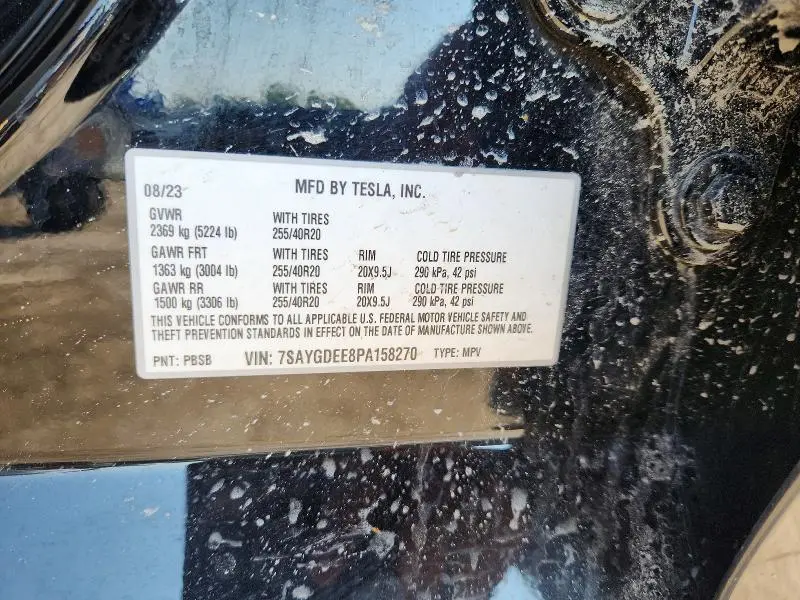 2023 TESLA MODEL Y   