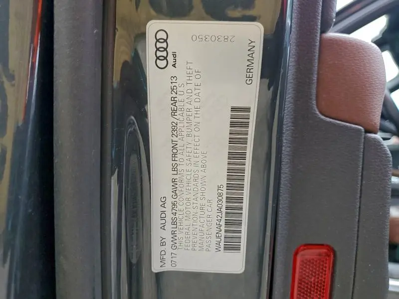 2018 AUDI A4 PREMIUM PLUS  