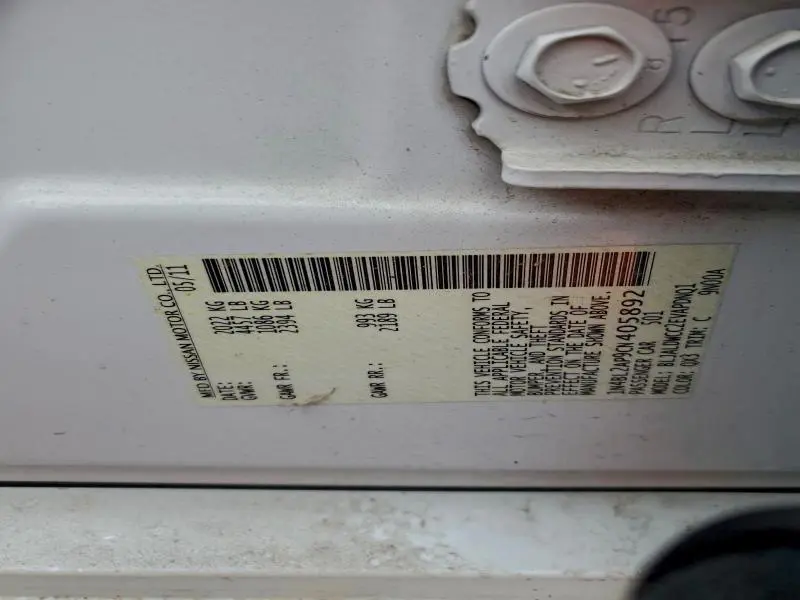 2012 NISSAN ALTIMA SR  