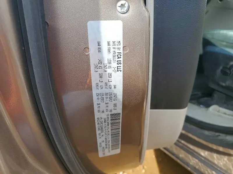 2017 CHRYSLER PACIFICA TOURING L PLUS  
