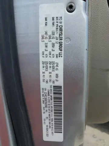 2012 CHRYSLER TOWN & COUNTRY TOURING  