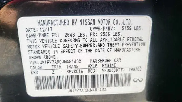 2018 INFINITI Q50 RED SPORT 400  