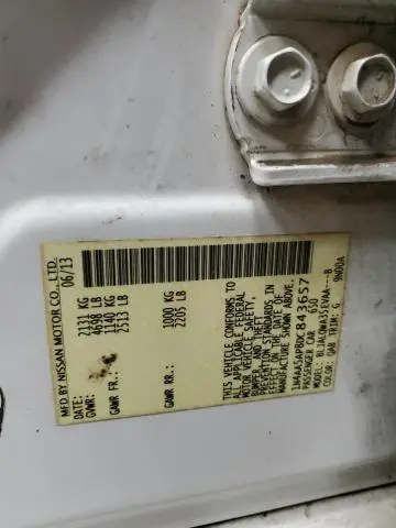 2013 NISSAN MAXIMA S  