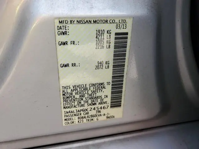 2013 NISSAN ALTIMA 2.5  