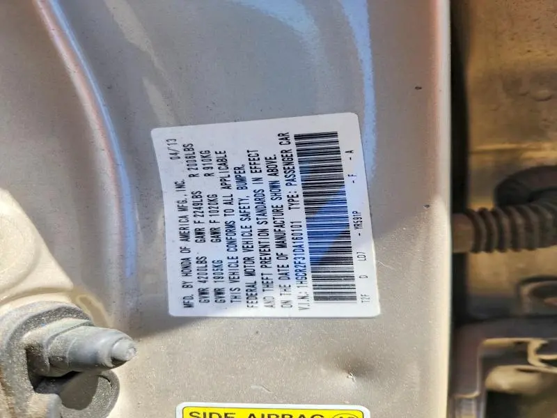 2013 HONDA ACCORD LX  