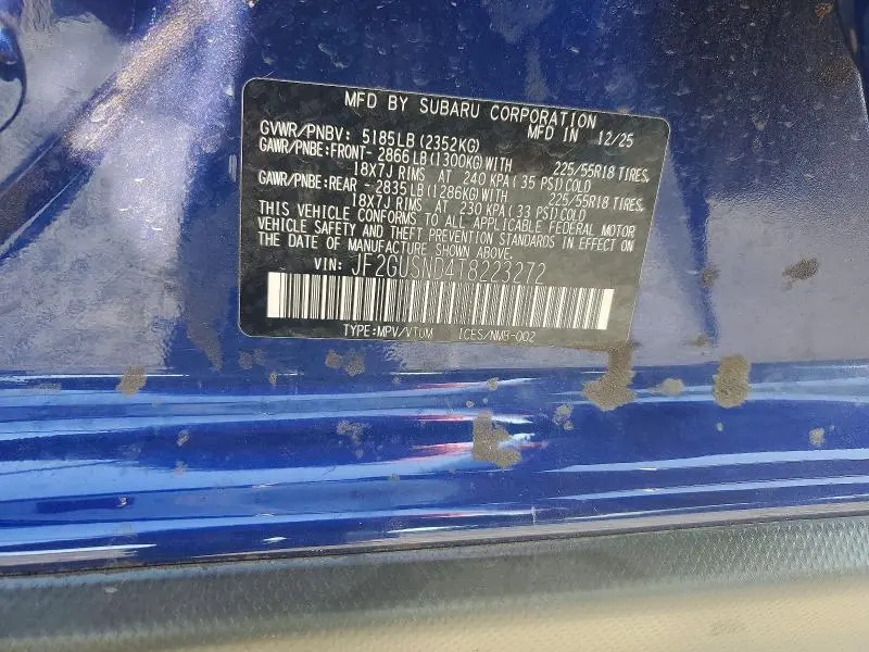 2026 SUBARU CROSSTREK LIMITED  