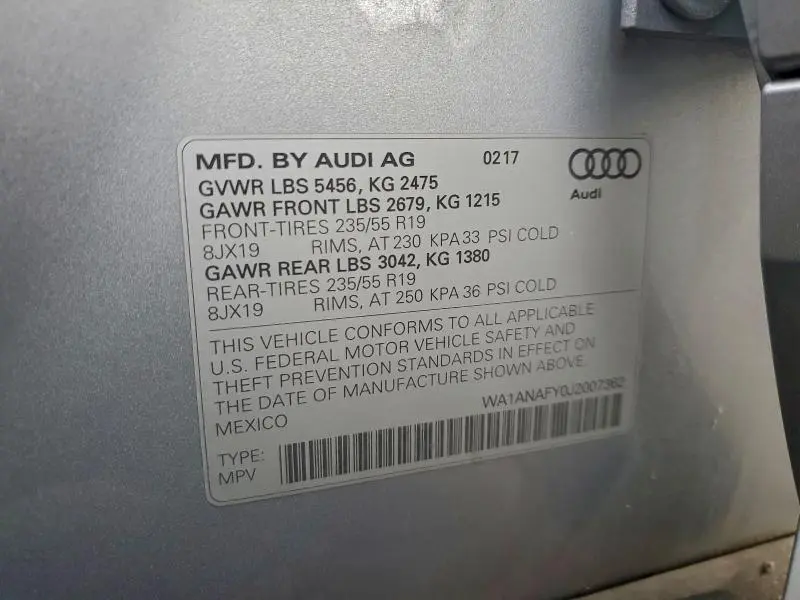 2018 AUDI Q5 PREMIUM  