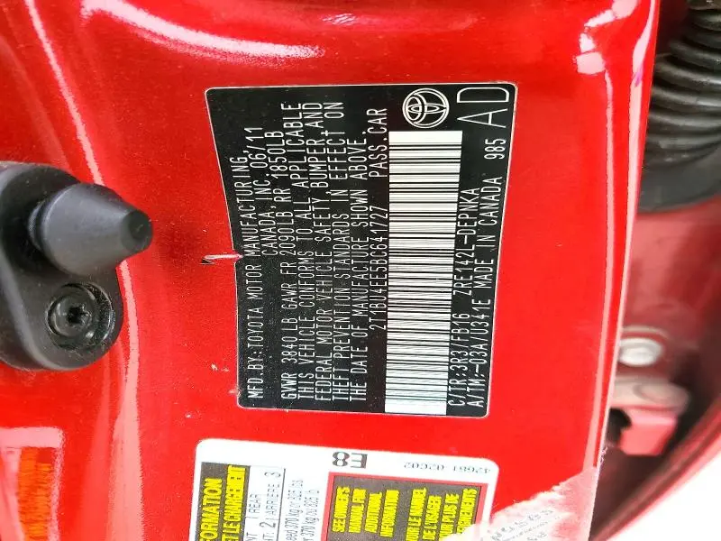 2011 TOYOTA COROLLA LE  