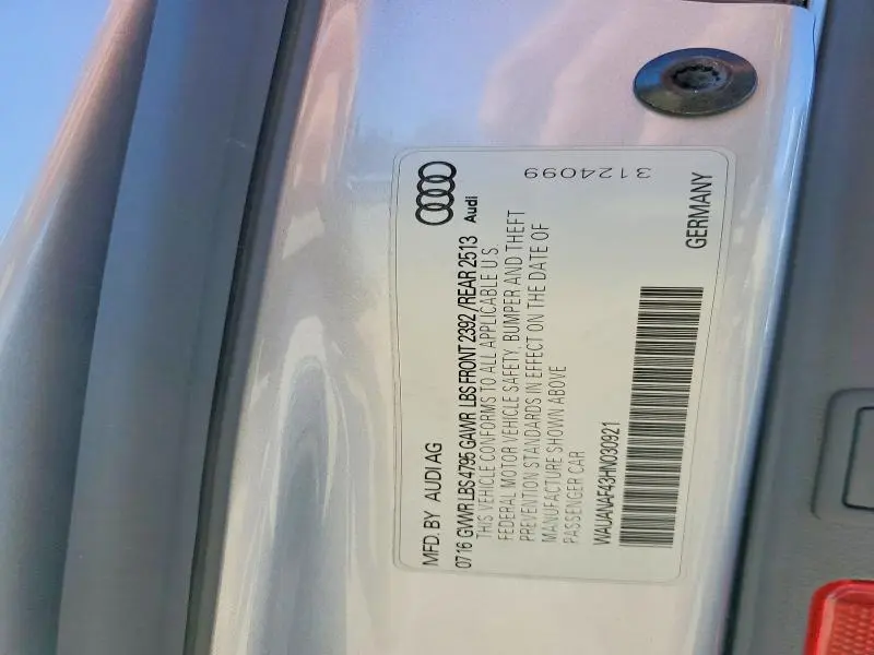 2017 AUDI A4 PREMIUM  