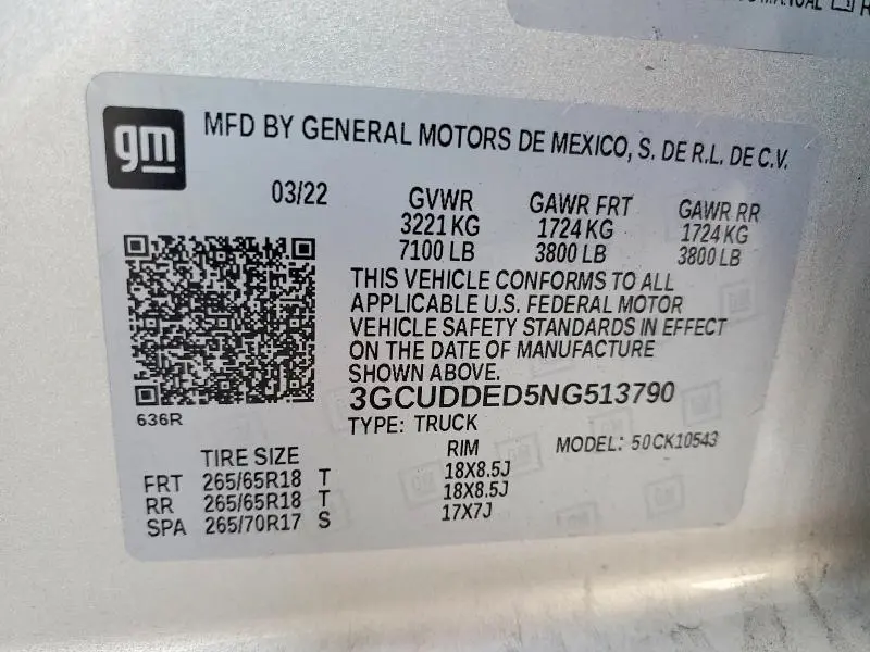 2022 CHEVROLET SILVERADO K1500 LT  