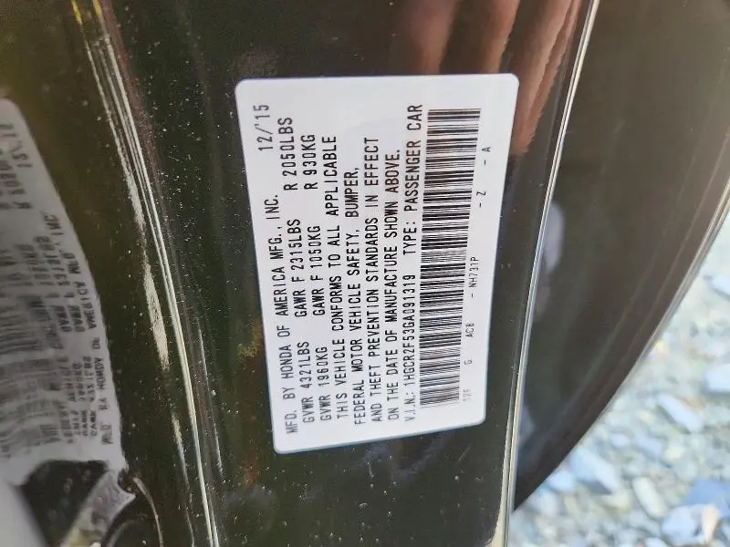 2016 HONDA ACCORD SPORT  