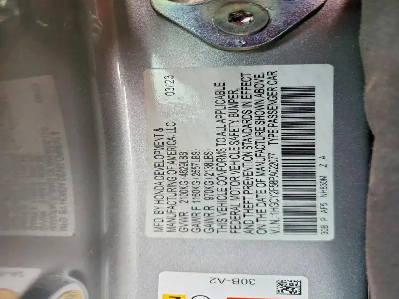 2023 HONDA ACCORD HYBRID SPORT  