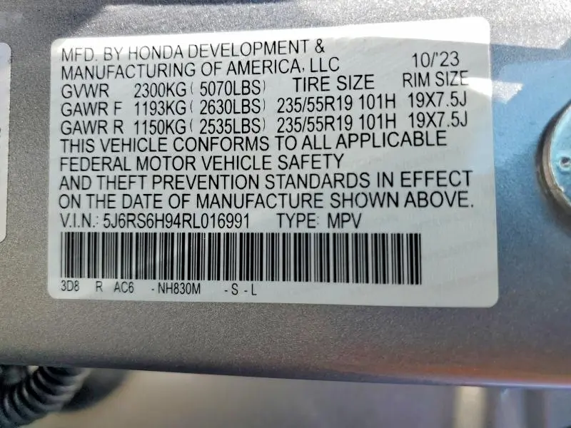 2024 HONDA CR-V SPORT TOURING  