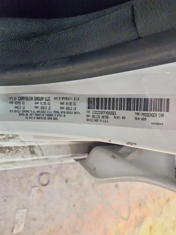 2015 CHRYSLER 200 LIMITED  