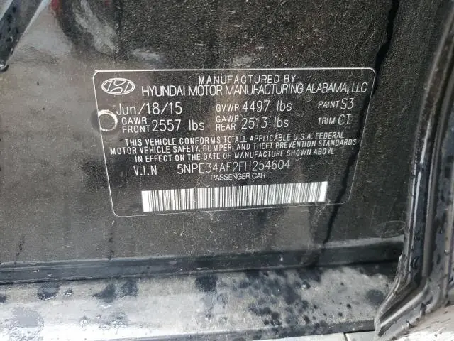 2015 HYUNDAI SONATA SPORT  