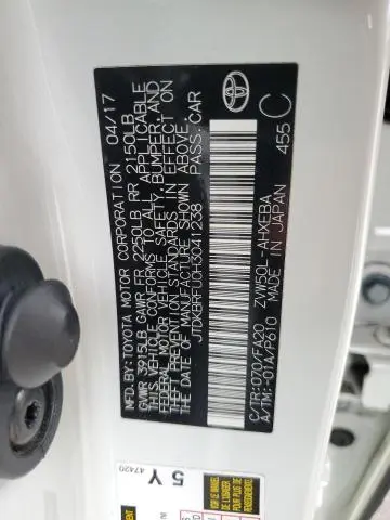 2017 TOYOTA PRIUS   
