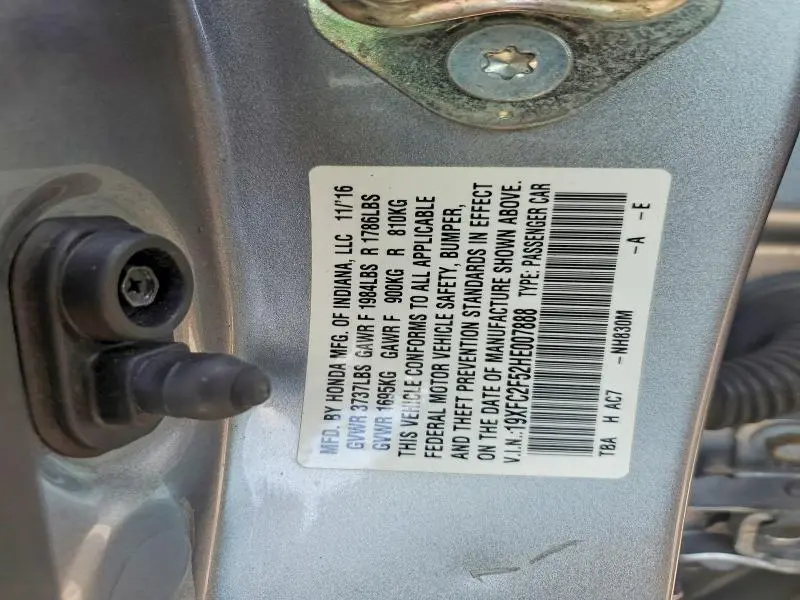 2017 HONDA CIVIC LX  
