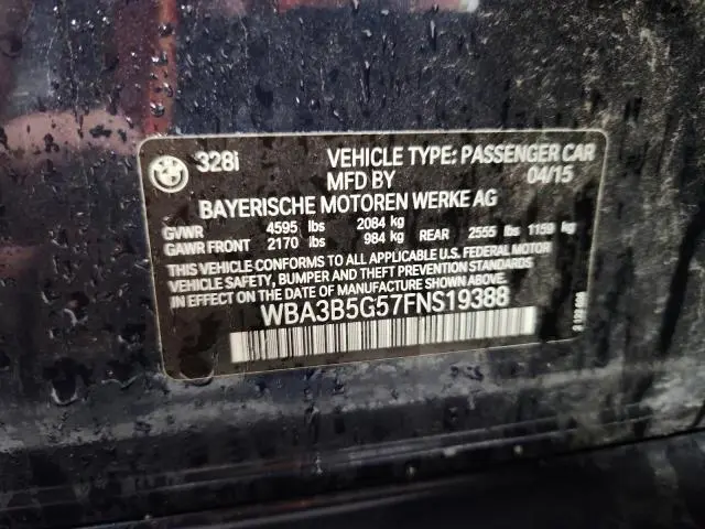 2015 BMW 328 XI SULEV  