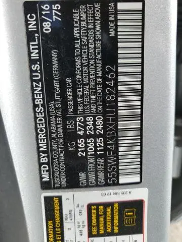 2017 MERCEDES-BENZ C 300 4MATIC  