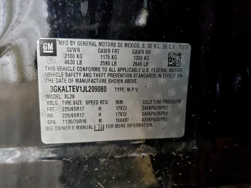 2018 GMC TERRAIN SLE  