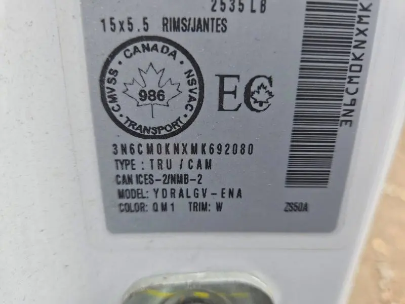 2021 NISSAN NV200 2.5S  