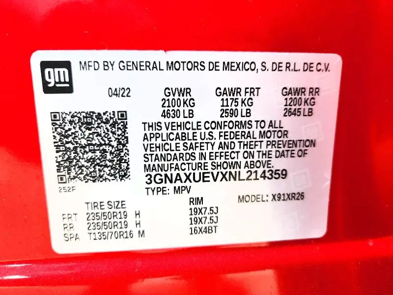 2022 CHEVROLET EQUINOX LT  