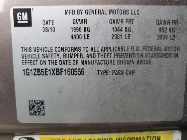 2011 CHEVROLET MALIBU LS  