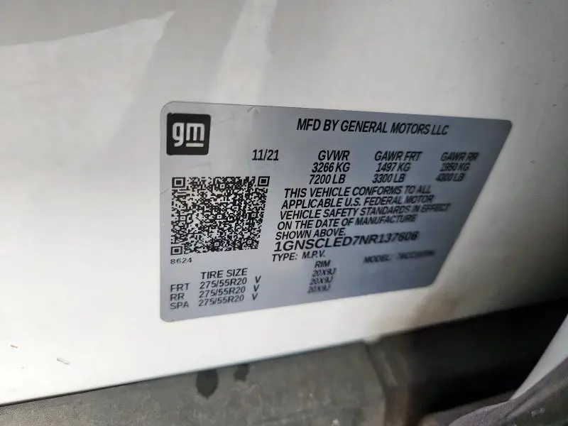 2022 CHEVROLET TAHOE C1500  