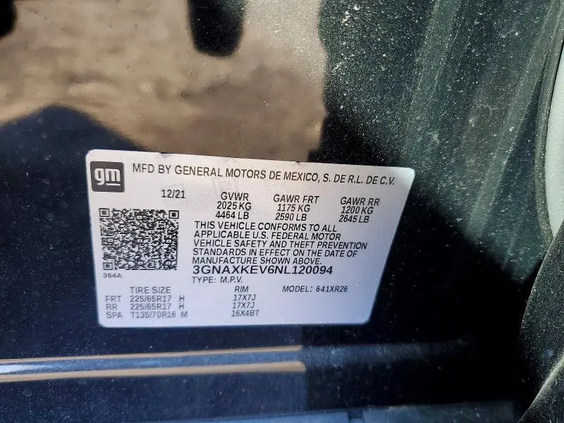 2022 CHEVROLET EQUINOX LT  