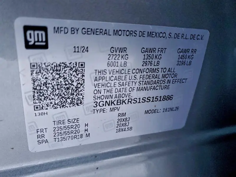 2025 CHEVROLET BLAZER RS  