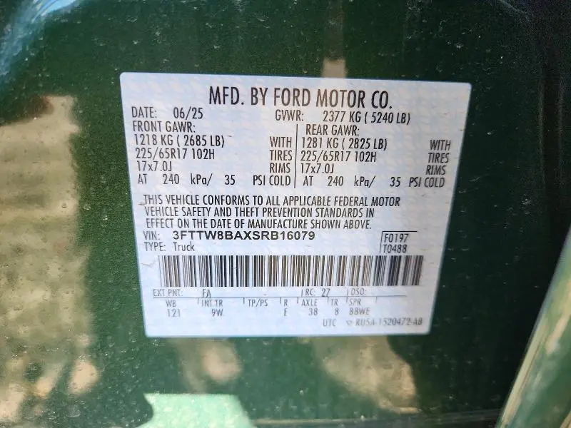 2025 FORD MAVERICK XL  