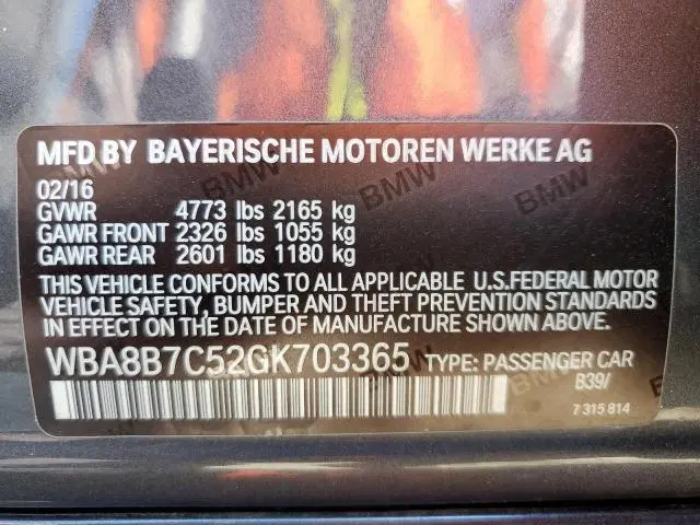2016 BMW 340 I   