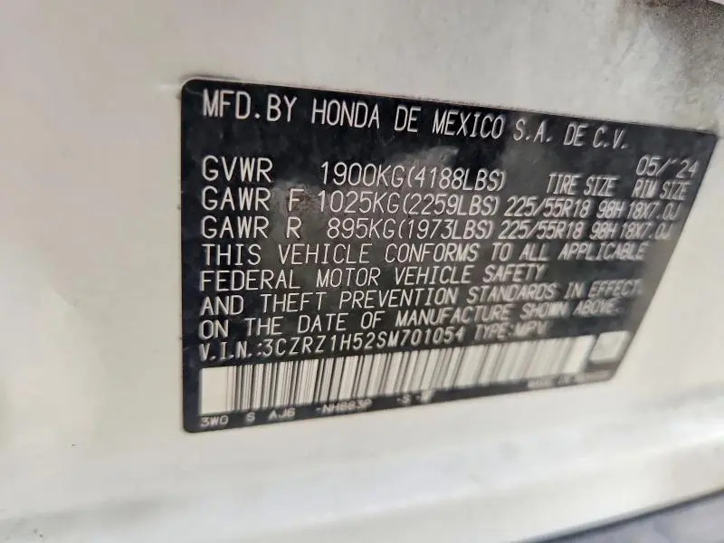2025 HONDA HR-V SPORT  