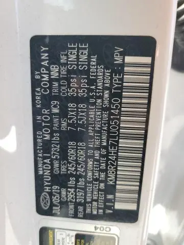 2020 HYUNDAI PALISADE SEL  