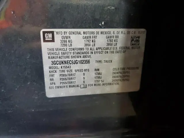 2018 CHEVROLET SILVERADO K1500  