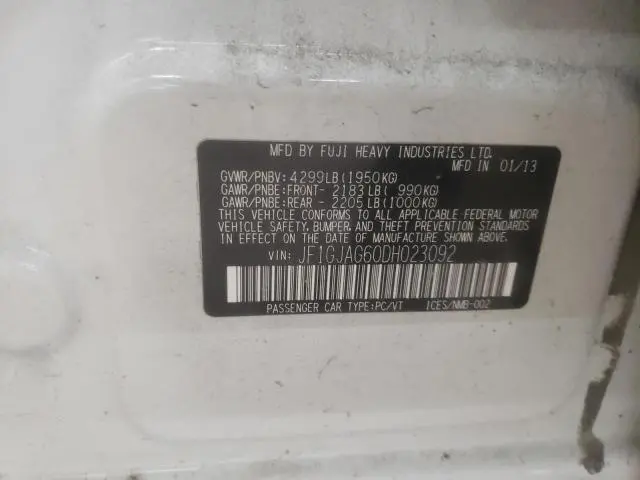2013 SUBARU IMPREZA LIMITED  