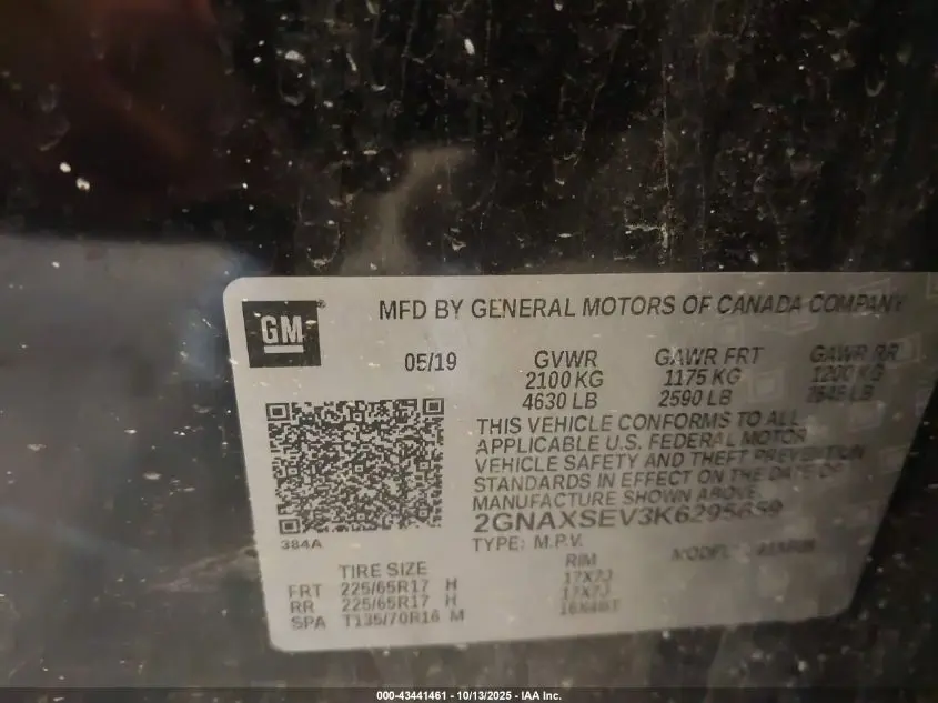 2019 CHEVROLET EQUINOX LS