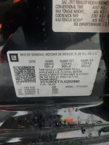 2020 GMC SIERRA K1500 ELEVATION  