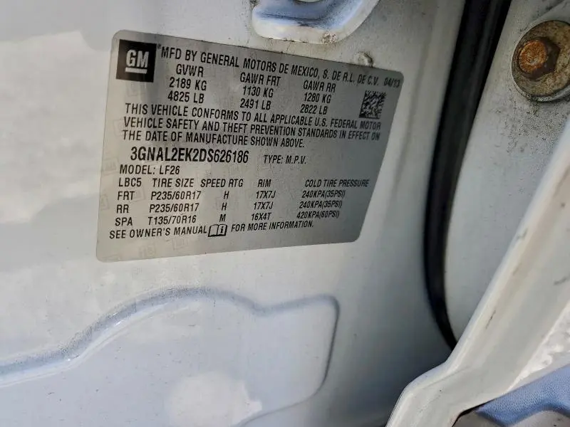 2013 CHEVROLET CAPTIVA LS  