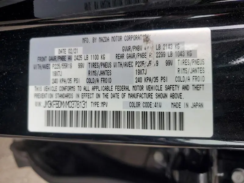 2021 MAZDA CX-5 GRAND TOURING  