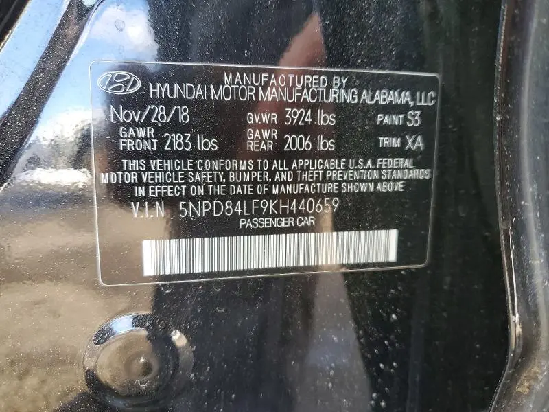 2019 HYUNDAI ELANTRA VALUE EDITION  