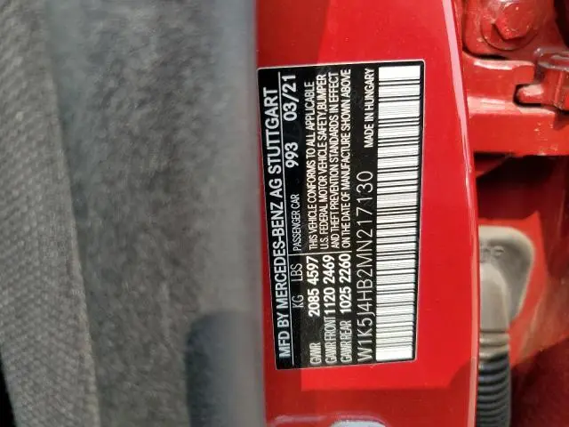 2021 MERCEDES-BENZ CLA 250 4MATIC  