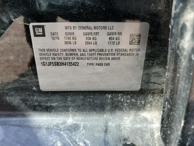 2017 CHEVROLET SONIC PREMIER  