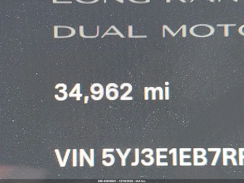 2024 TESLA MODEL 3 LONG RANGE DUAL MOTOR ALL-WHEEL DRIVE