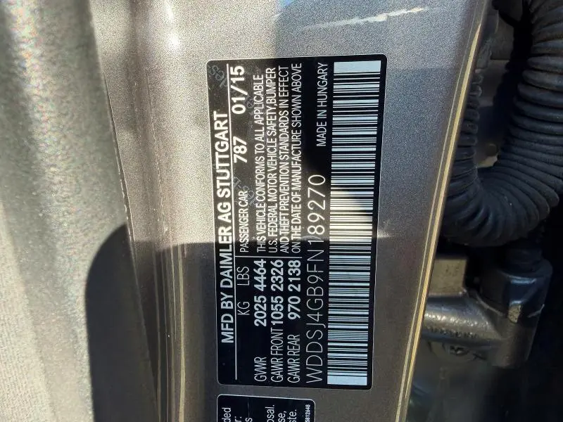 2015 MERCEDES-BENZ CLA 250 4MATIC  