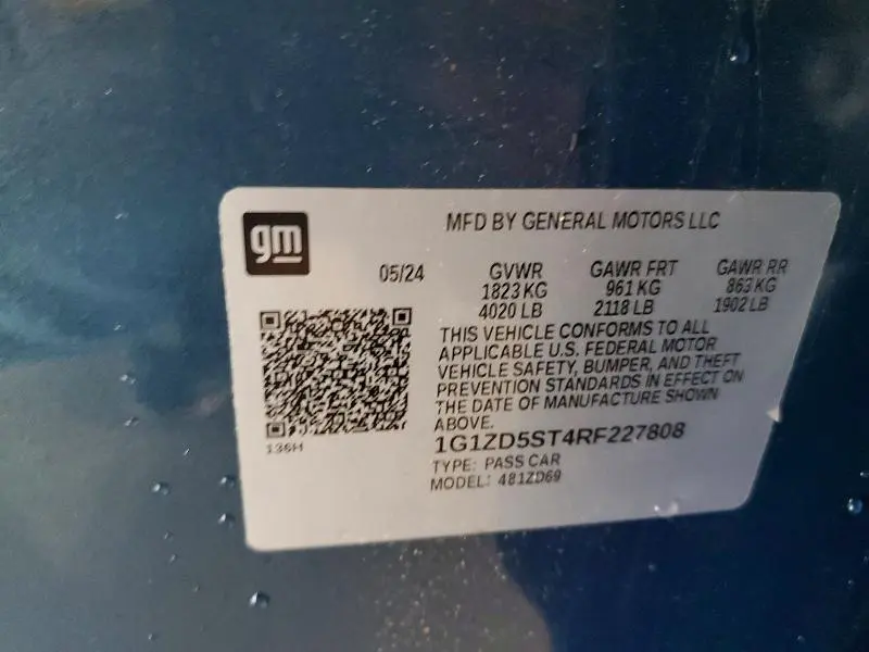 2024 CHEVROLET MALIBU LT  