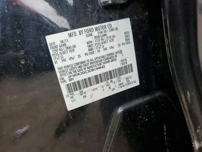2013 FORD EDGE SE  